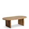 Furniture & Outdoor Barker and Stonehouse Coffee Tables | Zuberi Natural Wood Curved Coffee Table