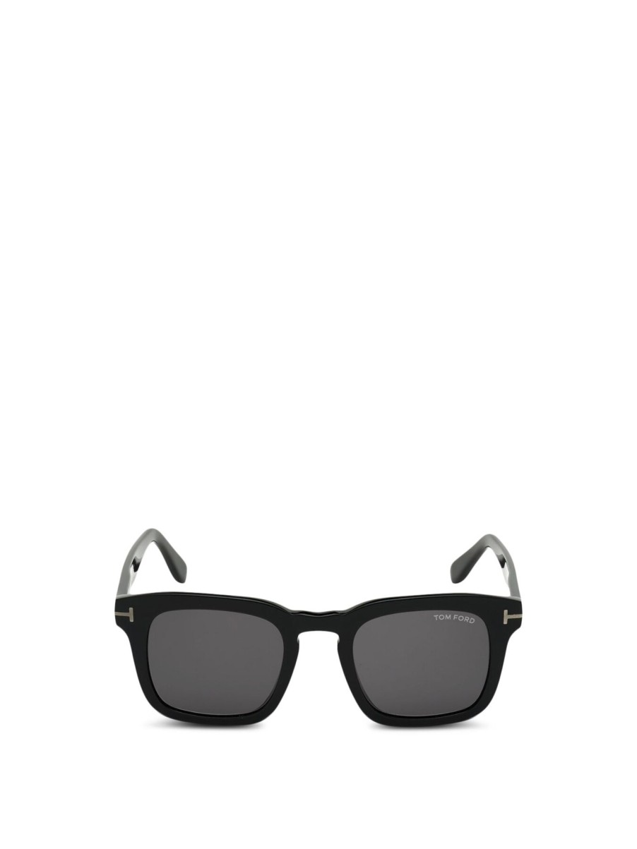 Men Tom Ford Men's Men'S Sunglasses | Dax Acetate Mens Sunglasses Shiny Black/Smoke